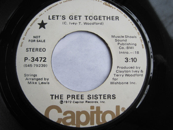 The Pree Sisters : Let's Get Together (7", Single, Promo)