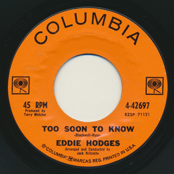 Eddie Hodges : Would You Come Back (7", Single)