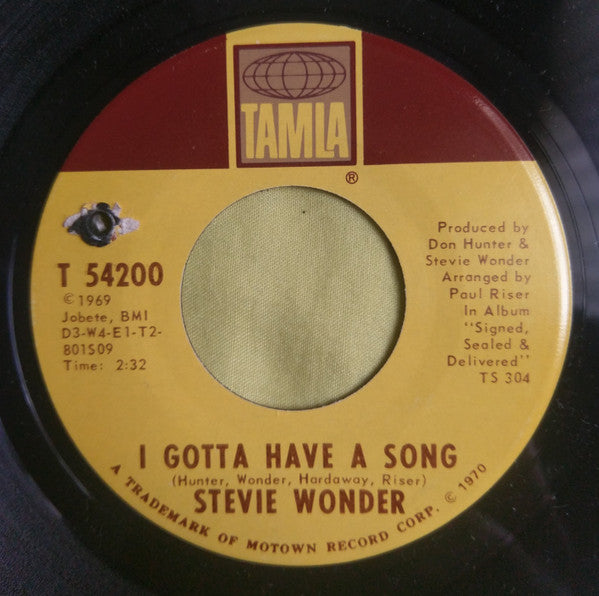 Stevie Wonder : Heaven Help Us All / I Gotta Have A Song (7", Single, Mono, ARP)