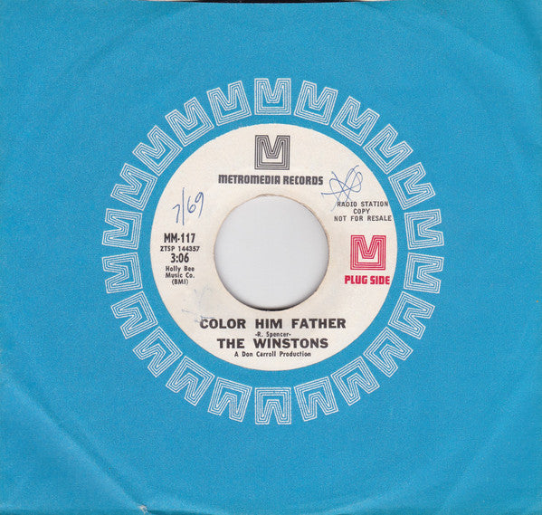 The Winstons : Color Him Father / Amen, Brother (7", Promo, Styrene, Pit)