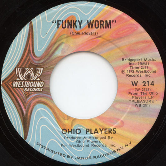 Ohio Players : Funky Worm / Paint Me (7", Single)