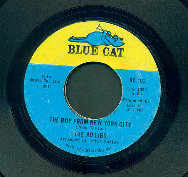The Ad Libs : The Boy From New York City / Kicked Around (7", Single, Styrene)