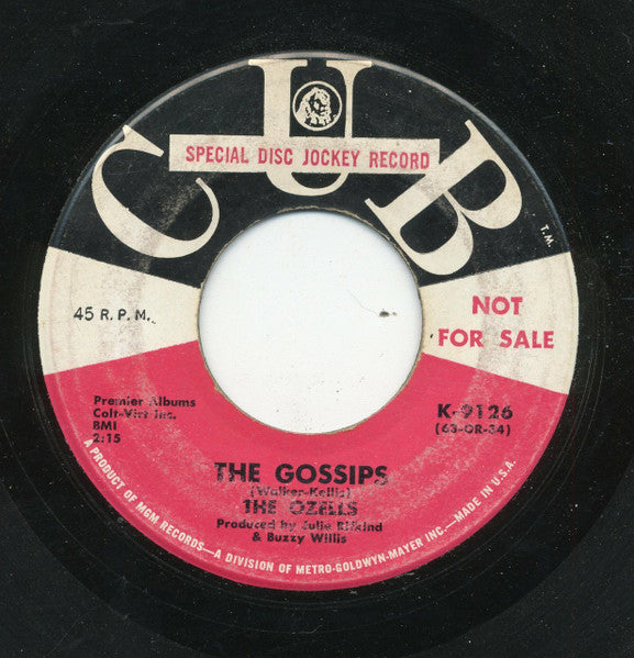 The Ozells : The Gossips / Please Don't Go (7", Promo)