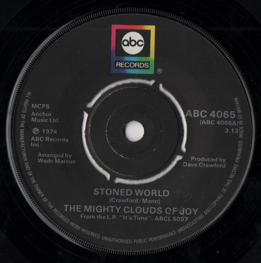 The Mighty Clouds Of Joy : Stoned World (7", Single)