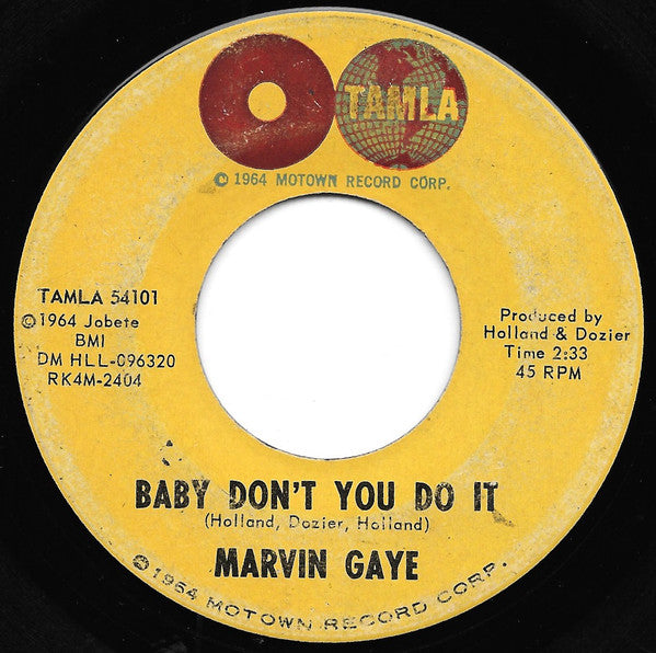 Marvin Gaye : Baby Don't You Do It (7", Single, Ind)