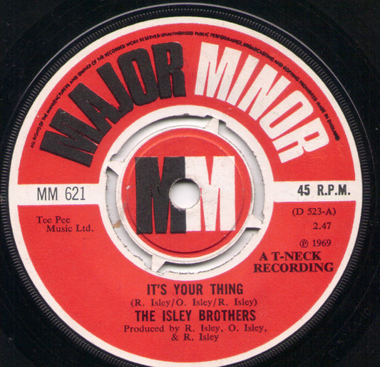 The Isley Brothers : It's Your Thing (7", Single)