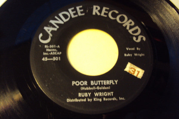 Ruby Wright (2) : Poor Butterfly (7", Single)