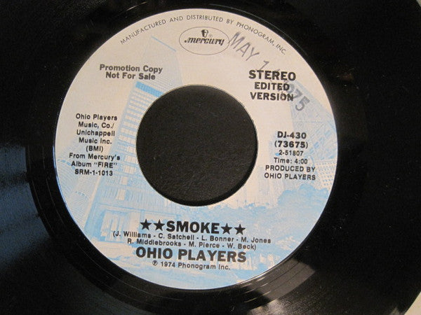 Ohio Players : Smoke (7", Promo, Edi)