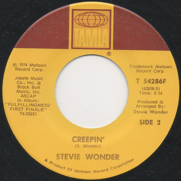 Stevie Wonder : Another Star / Creepin' (7", Single)