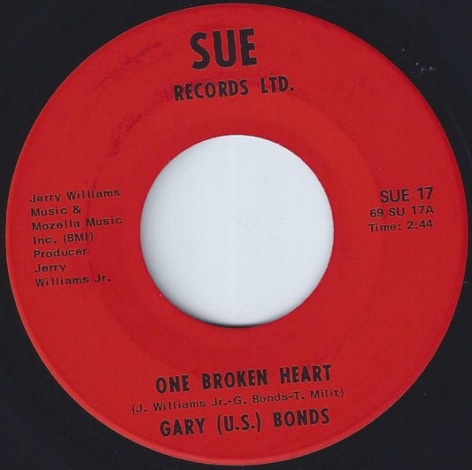 Gary U.S. Bonds : One Broken Heart (7", Single)