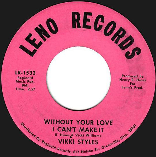 Vicki Williams : Mark My Words Love Will Never Die / Without Your Love I Can't Make It (7")