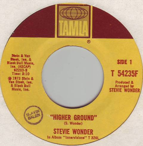 Stevie Wonder : Higher Ground (7", Single, Mon)